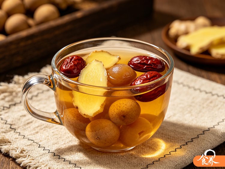 姜枣桂圆暖宫茶