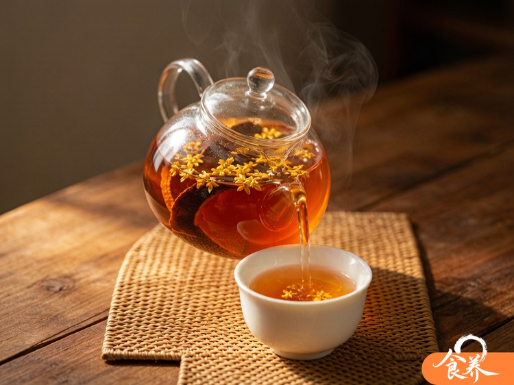 桂花陈皮普洱茶