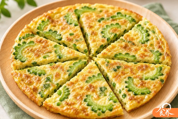 苦瓜煎蛋饼