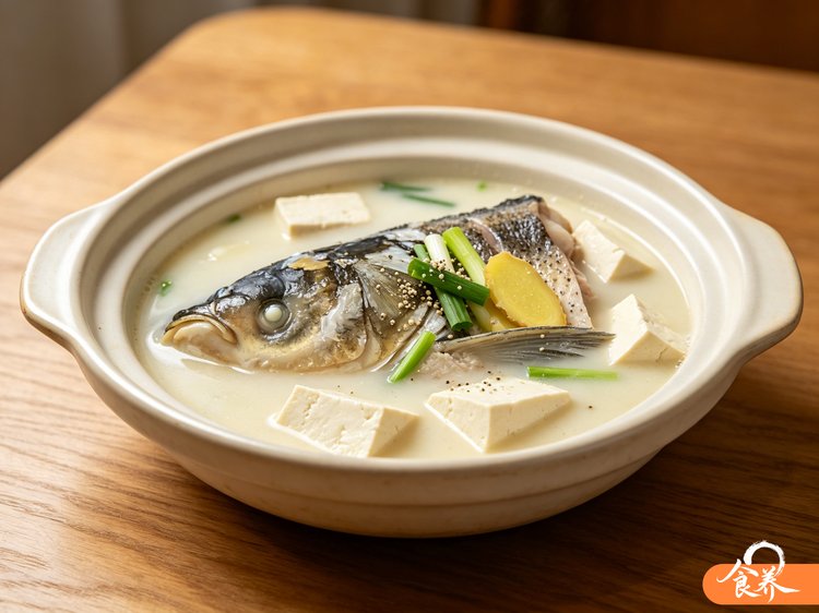 清炖鱼头豆腐