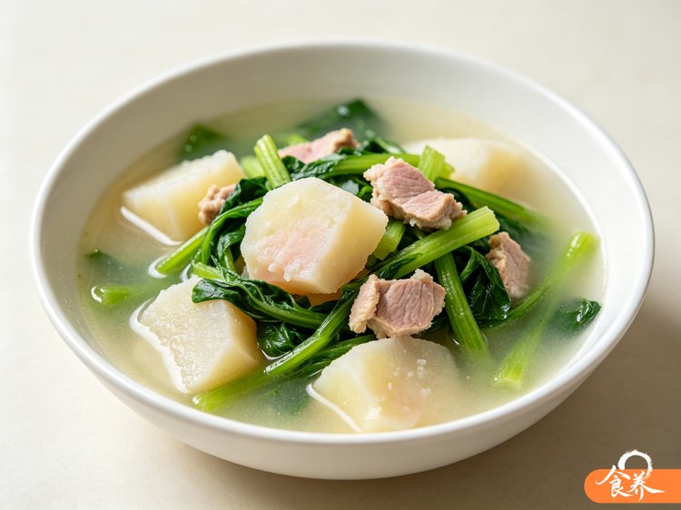 鸡毛菜土豆汤