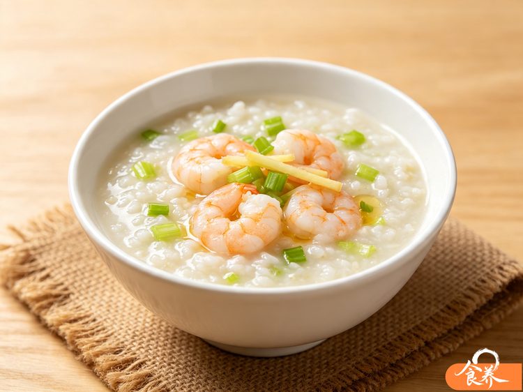 鲜虾芹菜糙米粥