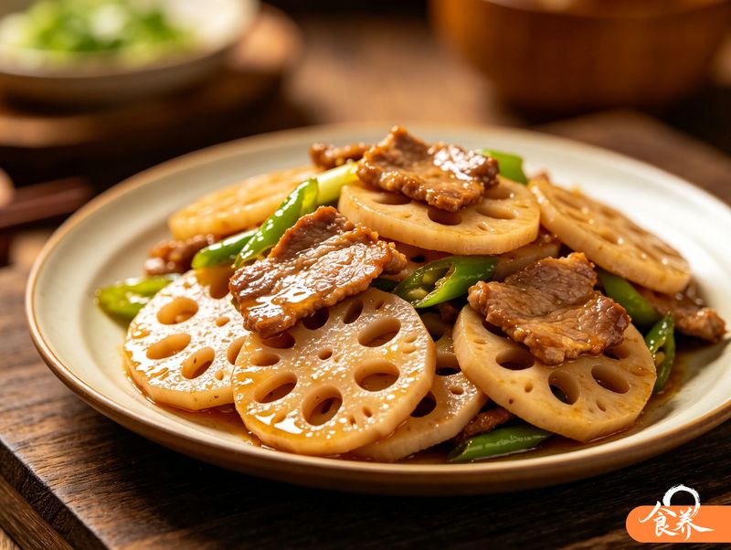 莲藕炒肉片