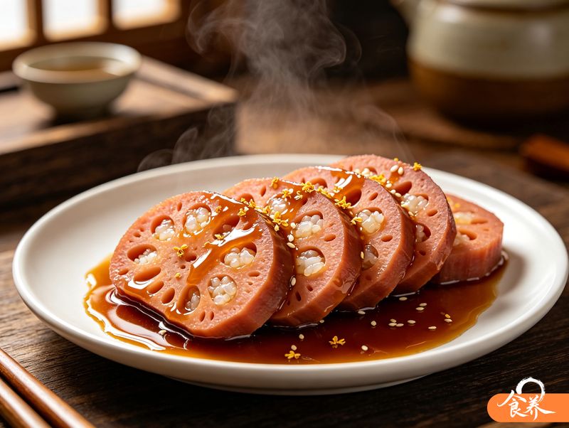 红糖糯米藕