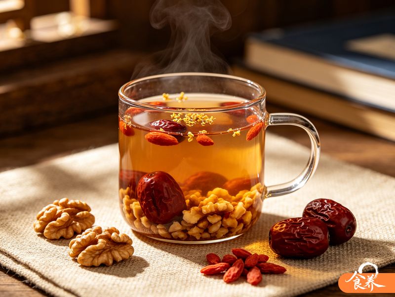 核桃红枣茶