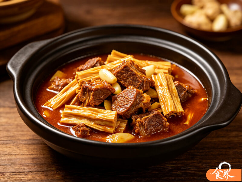 腐竹焖羊肉